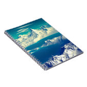 エイリアン惑星 – 3D edコンピュータアートワーク。岩とs ノートブック (右側)