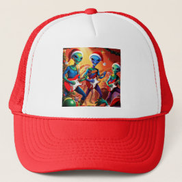 エイリアン懸命ロッククリスマス キャップ