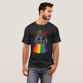 エイリアン拉致ゲイプライドゲイリエンLgbt Tシャツ (正面フル)