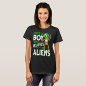 エイリアン拉致少年科学小説 Tシャツ (正面フル)