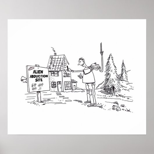 エイリアン拉致現場光沢ポスター ポスター (正面)