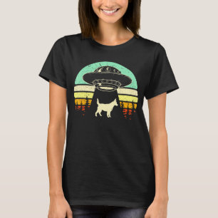 エイリアン拉致赤ブルーヒーラーキャトルドッグUFOスパ Tシャツ