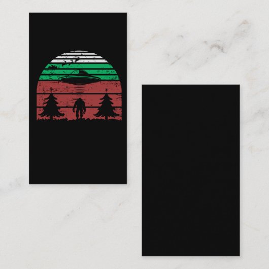 エイリアン拉(ら)致(ち)ビッグフット(ち)UFO SF恋人 名刺 (正面/裏面)