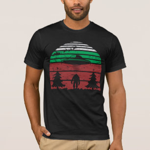エイリアン拉(ら)致(ち)ビッグフット(ち)UFO SF恋人 Tシャツ