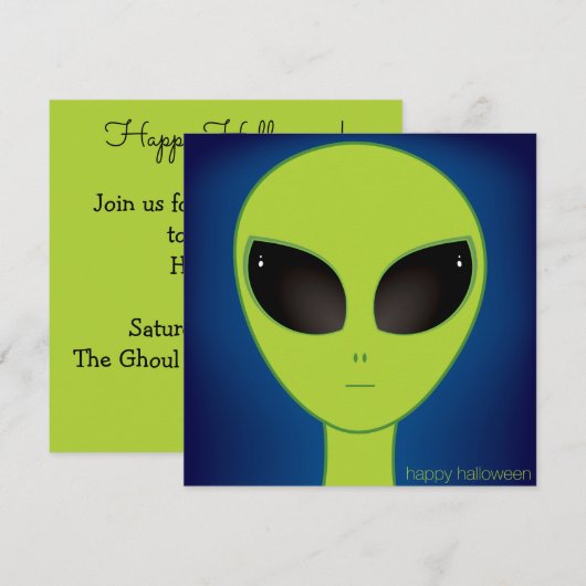 エイリアン招待状 招待状 (正面/裏面)