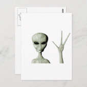 エイリアン挨拶 ポストカード (正面/裏面)