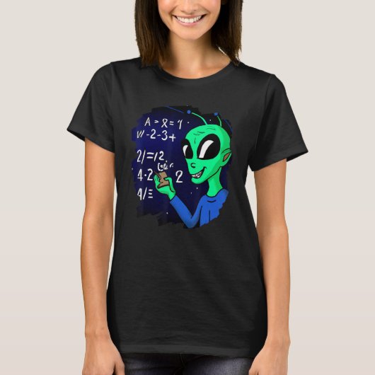 エイリアン数学の理数理物理Equati Tシャツ (正面)