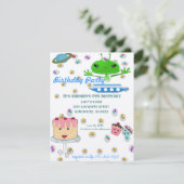 エイリアン日招待状誕生日パーティー 招待状 (スタンド正面)