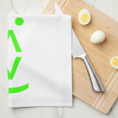 エイリアン日本の絵文字 キッチンタオル (四つ折り)