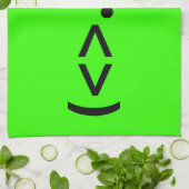 エイリアン日本の絵文字 キッチンタオル (折り畳み)