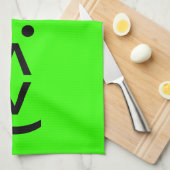 エイリアン日本の絵文字 キッチンタオル (四つ折り)