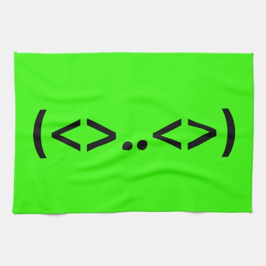 エイリアン日本の絵文字 キッチンタオル (横)