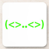 エイリアン日本の絵文字 コースター (正面)