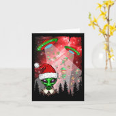 エイリアン未識別飛んでいるオブジェクトの小妖精や小人ロー カード (黄色い花)