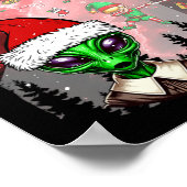 エイリアン未識別飛んでいるオブジェクトの小妖精や小人ロー ポスター (角)