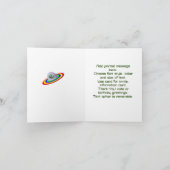 エイリアン来から誕生日 カード (内部)