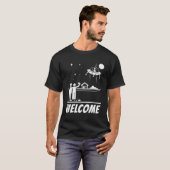 エイリアン来はUfo歓迎 Tシャツ (正面フル)
