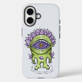エイリアン植物キャラクター – 宇宙飛行士風変わりの生き物 iPhone 16ケース