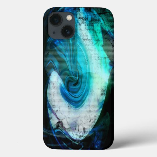 エイリアン横向きグランジiPadケース Case-Mate iPhoneケース (裏面)