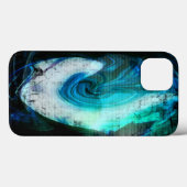 エイリアン横向きグランジiPadケース Case-Mate iPhoneケース (裏面 (横))