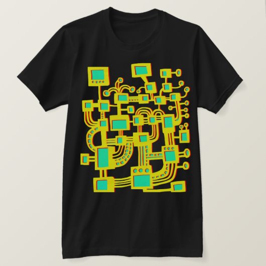 エイリアン機械 – 色 Tシャツ (デザイン正面)