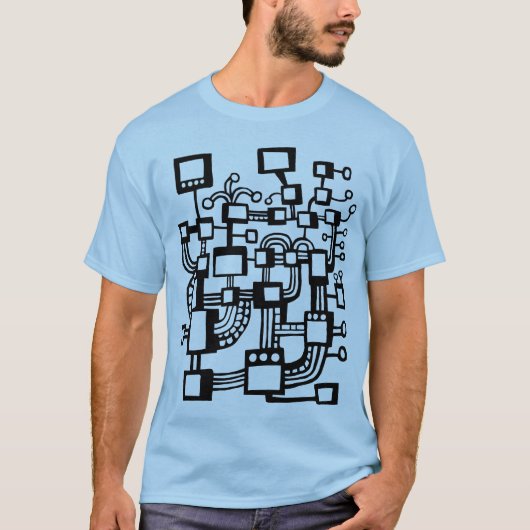 エイリアン機 Tシャツ (正面)