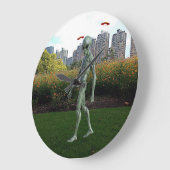 エイリアン歩くザパーク ラージ壁時計 (傾斜)