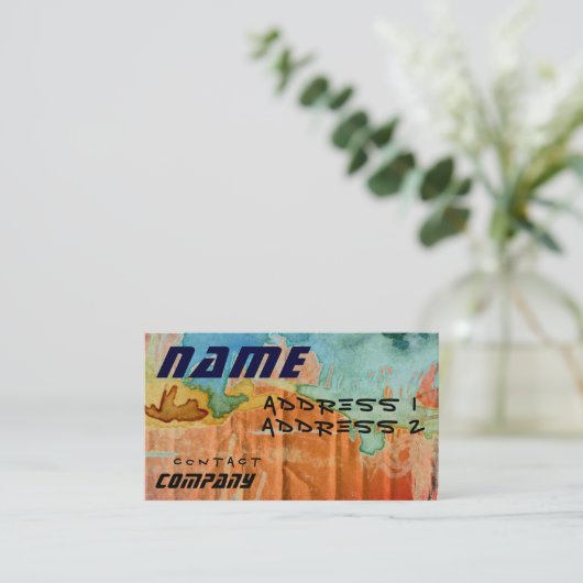 エイリアン段ボール名刺 名刺 (スタンド正面)