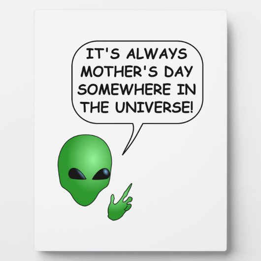 エイリアン母の日 フォトプラーク (正面)