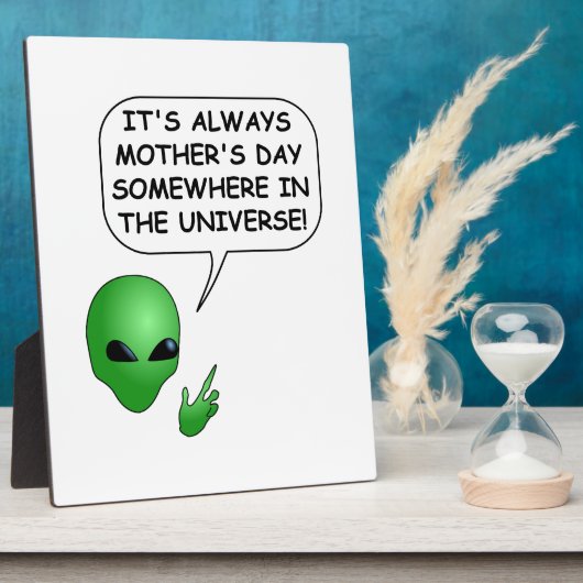 エイリアン母の日 フォトプラーク (側面)