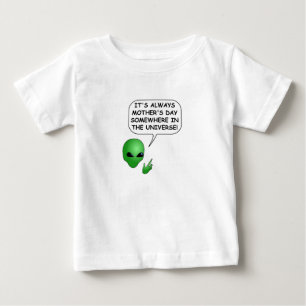 エイリアン母の日 ベビーTシャツ