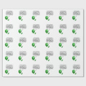 エイリアン母の日 ラッピングペーパー (フラット)