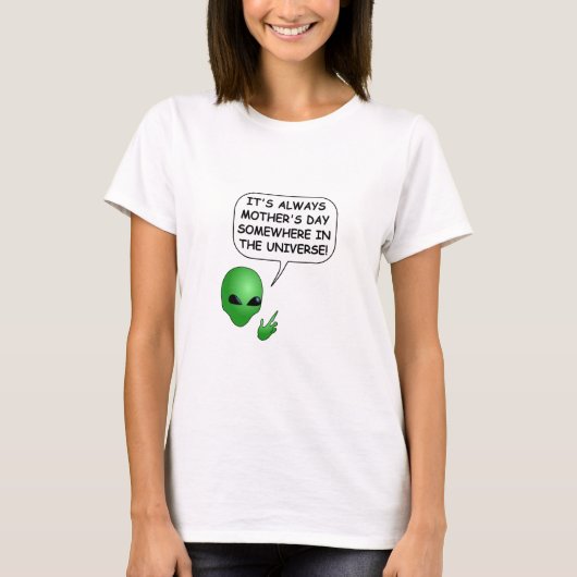 エイリアン母の日 Tシャツ (正面)