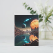 エイリアン水中競技水外惑星の風景はbである ポストカード (スタンド正面)