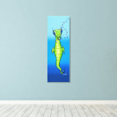 エイリアン海生物 キャンバスプリント (インサイチュ (ウッドフロア))