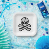 エイリアン海賊 ペーパープレート (パーティー)