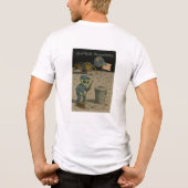 エイリアン清掃員が月の観光客の混乱を片付ける トライブレンドＴシャツ (裏面)