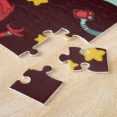 エイリアン漫画：ヴィンテージ宇宙おもしろい ジグソーパズル (側面)