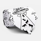 エイリアン牛の誘拐 ネクタイ (ロール)