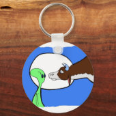 エイリアン牛 キーホルダー (正面)