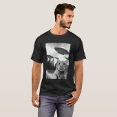 エイリアン猫のセルフィー Tシャツ (正面フル)