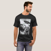 エイリアン猫の自撮り Tシャツ (正面フル)