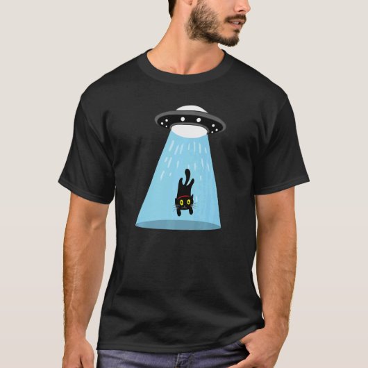 エイリアン猫の誘拐 Tシャツ (正面)