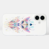 エイリアン猫の顔 Case-Mate iPhoneケース (裏面 (横))