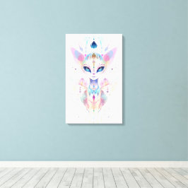 エイリアン猫顔印刷カンバス キャンバスプリント