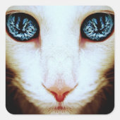 エイリアン猫顔 – シール (正面)