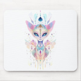 エイリアン猫顔 マウスパッド