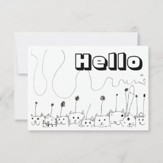 エイリアン猫 ノートカード