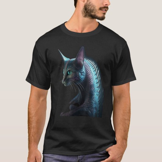 エイリアン猫 Tシャツ (正面)