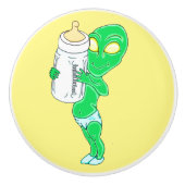 エイリアン男の赤ちゃん セラミックノブ (正面)